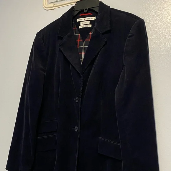 NWOT Tommy Hilfiger Women’s Stretch 
Cudrory Over Coat In Navy Blue Size 14. - Picture 3 of 8